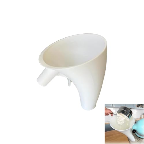 Pouring Shield and Ingredient Funnel for 4.5-5 Qt Tilt-Head Stand Mixers