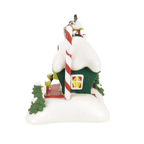 Lighted Who-Ville Candy Cane Twisters Porcelain Christmas Village Building