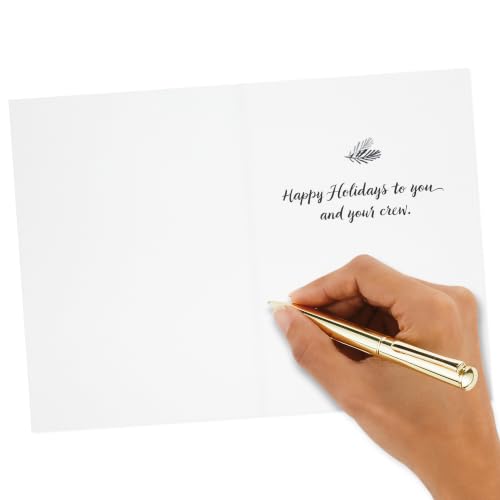 Holiday Angel and Choir Christmas Cards - Mahogany 12-Pack with Religious Sentiments