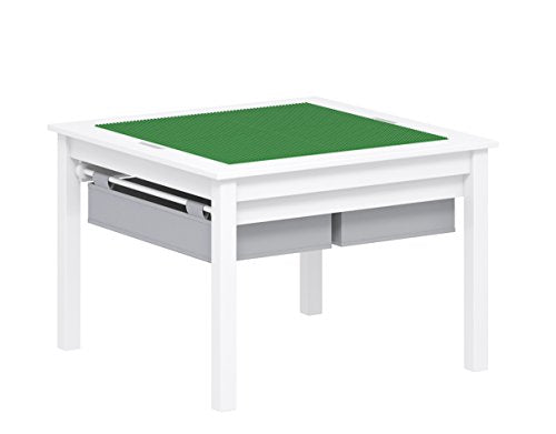 2-in-1 Kids Activity Table with Storage Drawers and Reversible Top