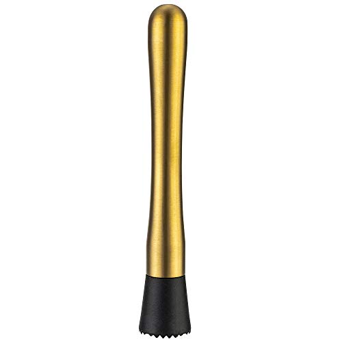 YFS Gold Stainless Steel Cocktail Muddler - Durable Bar Tool for Mojitos & Cocktails