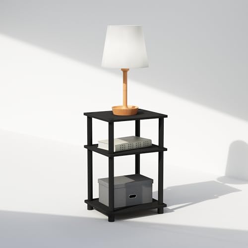 Furinno 3-Tier Open Storage Nightstand End Table
