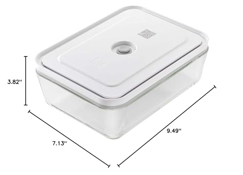 ZWILLING Fresh Save 36812-100 Fresh & Save Vacuum Glass Fridge Box, 0.6 gal (2 L) Sealed Storage Container