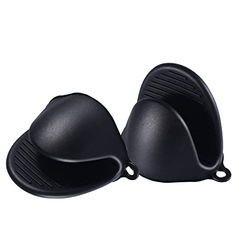 Mini Silicone Oven Mitts - Heat Resistant Pinch Grips for Kitchen & Baking