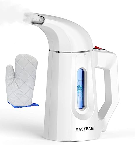 MASTEAM White Handheld Clothes Steamer for Wrinkle Removal