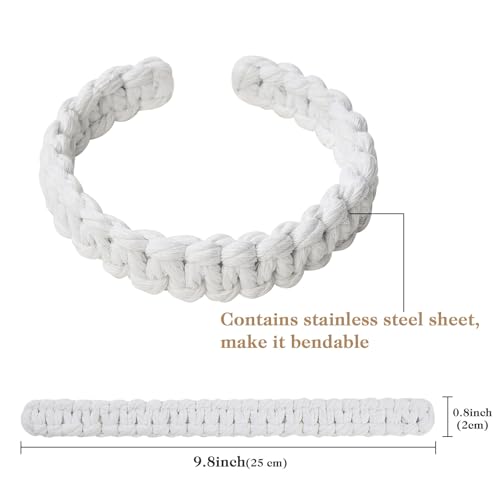 2 Pack Natural Cotton Rope Curtain Tiebacks, Rustic Bohemian Drape Holdbacks