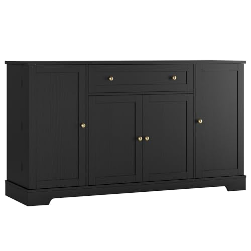 54-Inch Kitchen Buffet Cabinet with Storage, Coffee Bar & Adjustable Shelves
