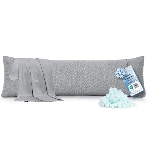 Extra Long Body Pillow with Cooling Cover - 160x50cm Memory Foam