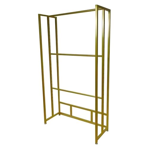 Rolling Metal Display Rack for Vinyl, Fabric, and Scarves - Adjustable Tier