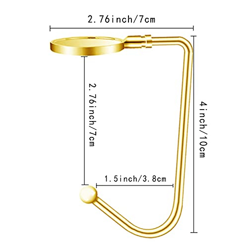 Festanlee Christmas Stocking Holders, 10 Rotatable Non-Slip Mantel Hooks in Gold