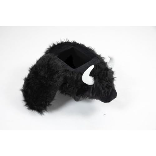 Animal-Shaped Cow Storage Ottoman with Wooden Legs