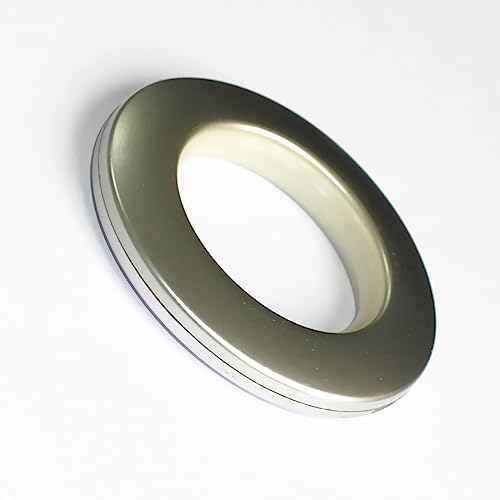 50-Pack Silver Plastic Curtain Grommets, 1.6-Inch Inner Diameter