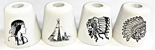 Eclipse Hand Painted Ceramic Indian Style Cigarette Snuffer - 2 Pack