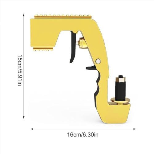 UPOFI Gold Champagne Gun for Parties - Reusable Plastic Beer & Sprayer with Adjustable Stopper