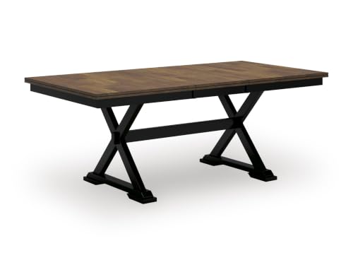 Extendable Farmhouse Dining Table with Butterfly Leaf, Seats 8