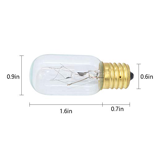 WB36X10003 Microwave Light Bulb 40W 130V E17 Replacement - 2 Pack