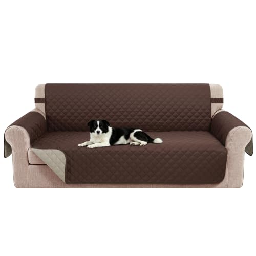 Reversible 3-Cushion Couch Cover - Water-Repellent Sofa Protector