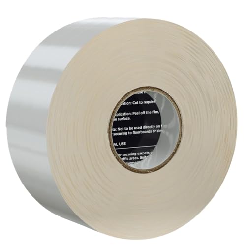 Heavy-Duty Double-Sided Carpet Tape, 2in x 36ft Rug Grip for Floors