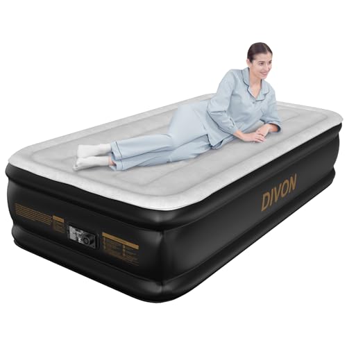 Twin Air Mattress with Built-in Pump - 18" Raised, 330lbs Capacity