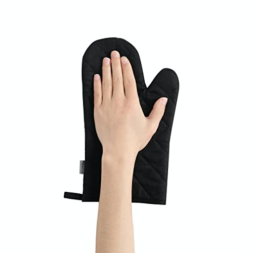 4-Piece Heat Resistant Oven Mitts and Pot Holders Set - Extra Thick Cotton
