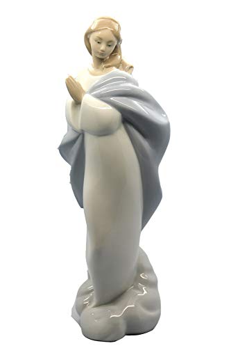 Lladro Nao Holy Mary Porcelain Figurine - 10.75 Inch Collectible Mother