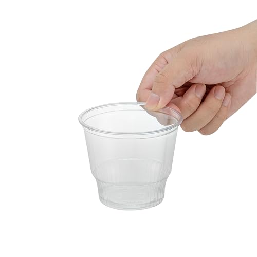 Restaurantware-RW Base 12 Ounce Round Ice Cream Cups, 500 Disposable Parfait Cups - Lids Sold Separately, Premium, Clear Plastic Dessert Cup, Serve Frozen Yogurt, Mousse, Pudding, Great For Parties