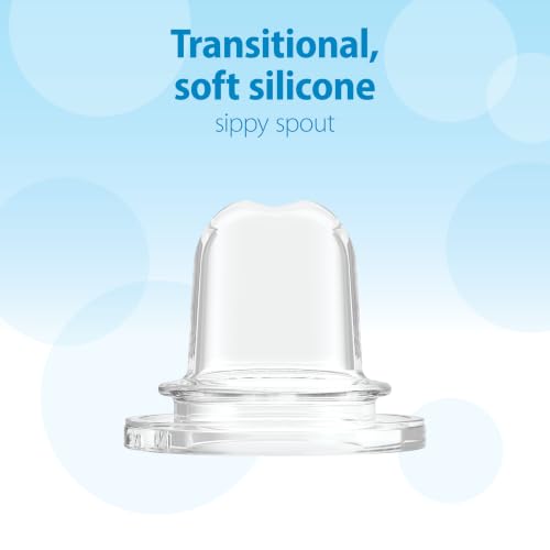 Silicone Baby Bottle Sippy Spouts 4-Pack for Narrow Bottles