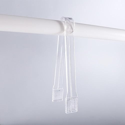 Mini Clear Plastic Ice Tongs - 3 Pack, 6.3 Inch Serving Tongs for Ice, Sugar, Desserts