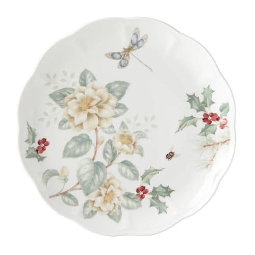 Lenox Butterfly Meadow Holiday 12-Piece Dinnerware Set for 4 - Porcelain, Dishwasher & Microwave Safe