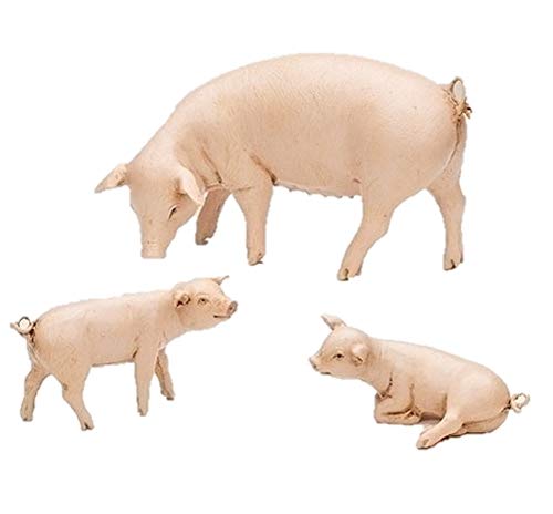 Fontanini Pig Family Set - 7.5 Inch Scale Nativity Scene Figurines