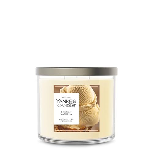 Yankee Candle French Vanilla, Scented Candle, 14.5oz 3-Wick Candle Jar with up to 40 Hours Burn Time, Giftable