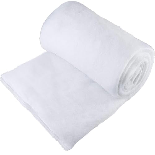 Thick Faux Snow Blanket Roll - 94 x 31 Inch Christmas Village Decor