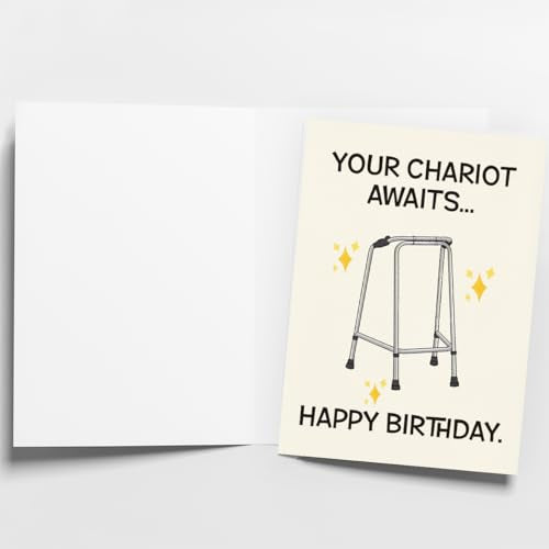 Funny Birthday Card - Unique 5x7 Inch Card for All Celebrations