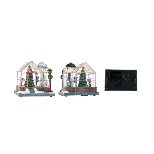 Lighted Christmas Village House - Battery Operated LED Tabletop Decor