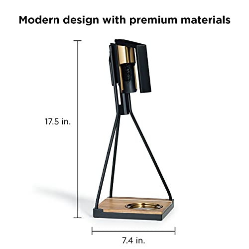 RBT Black Brass Tabletop Corkscrew - Easy Wine Bottle Opener