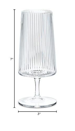 Tight Optic All-Purpose Drinking Glass, 12oz Elegant Glassware