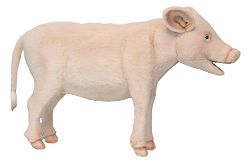 Life-Like Pig Plush Stuffed Animal Seat for Kids, Holds 150 lbs