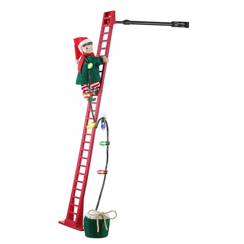 Mr. Christmas 40in Climbing Elf with LED Lights & Music