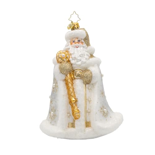 Gilded Kris Kringle Handcrafted European Glass Christmas Tree Ornament - Radko 2025