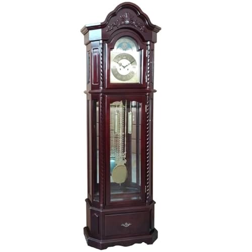 Retro Wooden Grandfather Floor Clock - Classic Quartz Wall & Living Room Decor