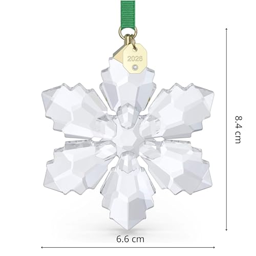 2026 Annual Edition Geometric Snowflake Crystal Ornament