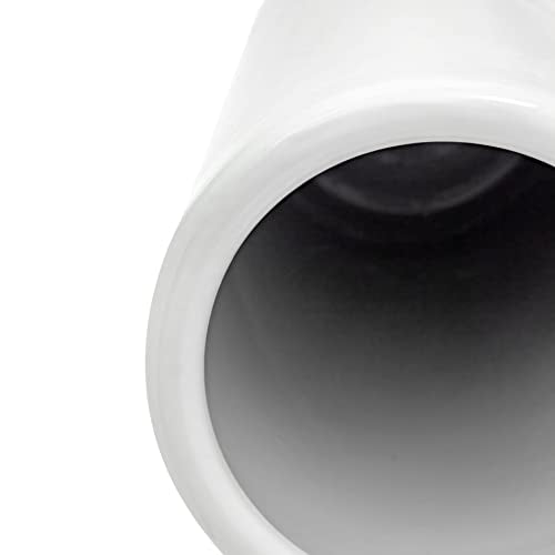 24-Inch Antique White Porcelain Umbrella Stand for Entryway Decor