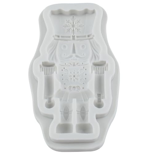 YANQINMS Christmas Snowflake Nutcracker Soldier Silicone Fondant Mold - Style I