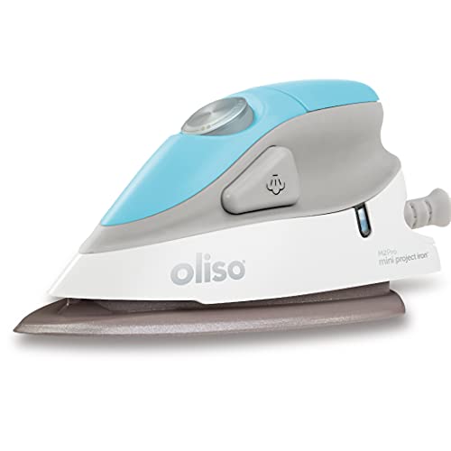 Oliso M2Pro Mini Travel Steam Iron Turquoise 1000W Dual Voltage Portable Iron