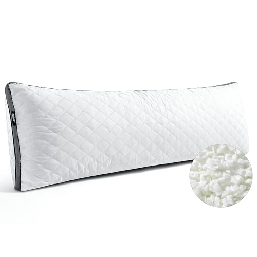 Extra-Firm Shredded Memory Foam Body Pillow, 20 x 54 Inches