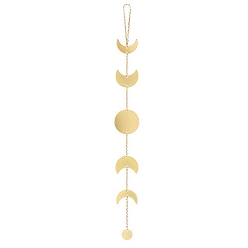 Boho Gold Metal Moon Phase Wall Hanging Decor - Celestial Wall Art