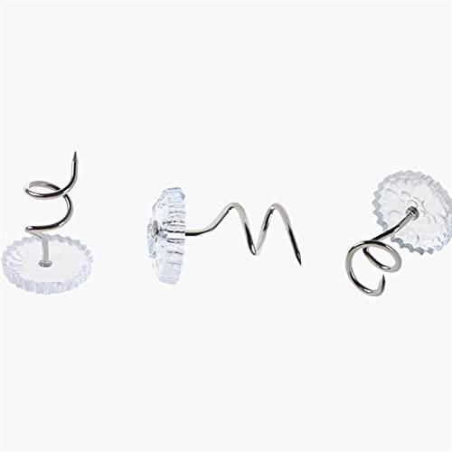 Clear Head Upholstery Tacks Twist Pins for Bedskirts & Slipcovers