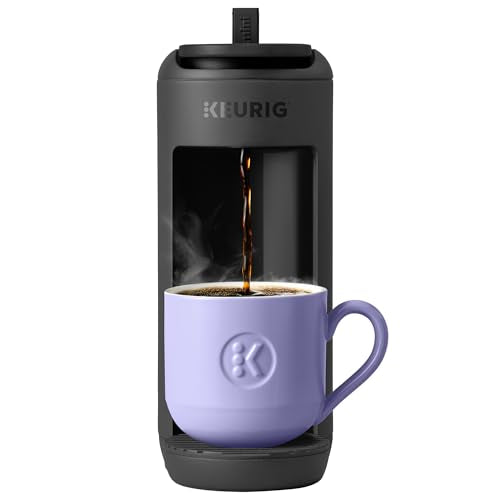 Compact Single Serve Pod Coffee Maker - 12 oz Brew Capacity, Black