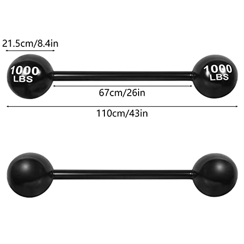 2 PCS Giant Inflatable Dumbbell Props for Costume Party and Photo Booths