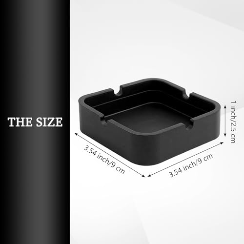 Heat-Resistant Silicone Ashtray, Windproof Outdoor and Indoor Ash Holder